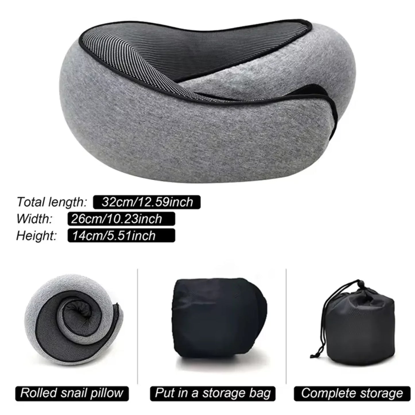 WanderNest Ergonomic Travel Pillow